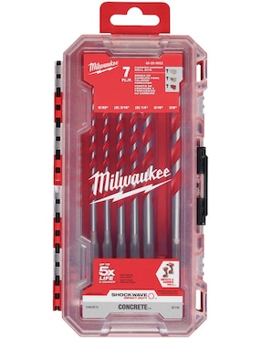 Juego De Brocas Para Concreto Milwaukee Con 7 Piezas