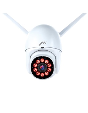Cámara Wi-Fi de seguridad Mitzu inalámbrica HD 10° a 90° con capacidad para grabar visión nocturna para interior y exterior