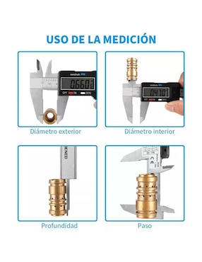 Calibrador de acero inoxidable Lab G