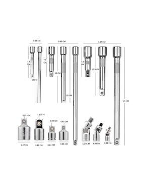 Llave corona punta cuadrada