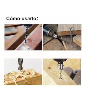 Juego de brocas para madera con 23 piezas