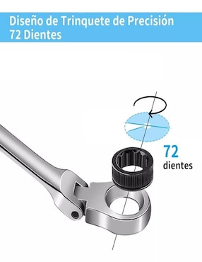 Set llave inglesa ajustable punta hexagonal