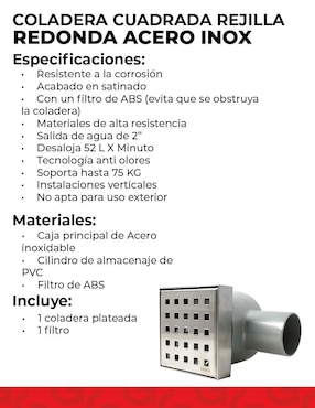 Resumidero para baño Urrea