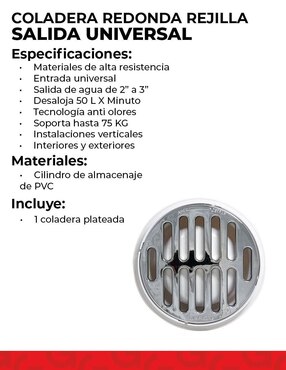 Resumidero para baño Urrea