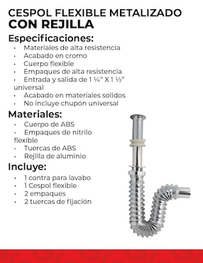 Cespol para baño Urrea
