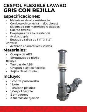 Cespol para baño Urrea