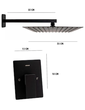 Regadera para baño Rubinett