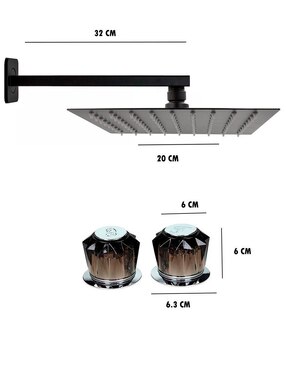 Regadera para baño Rubinett