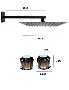 Regadera para baño Rubinett