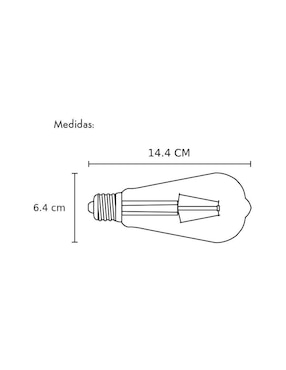 Foco vintage Icon 4 W de consumo 4 W de iluminación 350 lúmenes