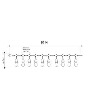 Serie de focos LED Mil Luces con 10 focos