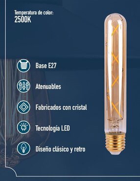 Foco vintage Icon 4 W de consumo 4 W de iluminación 300 lm lúmenes