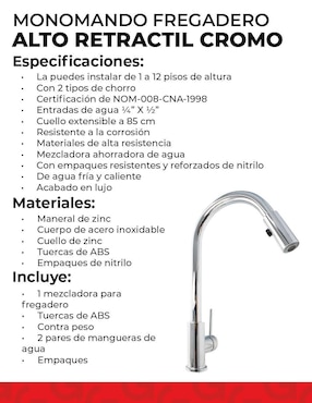 Monomando para cocina Dica