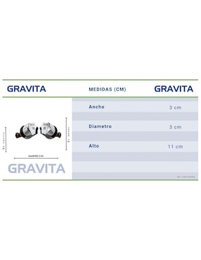 Juego de manerales para regadera Gravita