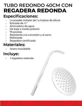 Regadera para baño Dica