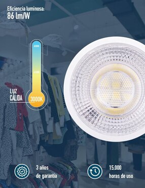 Foco LED Icon 5 W de consumo 5 W de iluminación 600 lúmenes
