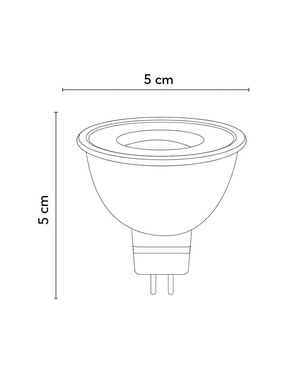 Foco LED Icon 5 W de consumo 5 W de iluminación 600 lúmenes