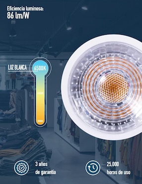 Foco led Icon 5 W de consumo 5 W de iluminación 450 lm lúmenes