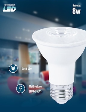 Foco led Icon 8 w de consumo 8 w de iluminación 950 lm lúmenes