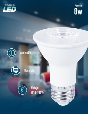 Foco led Icon 8 w de consumo 8 w de iluminación 900 lm lúmenes