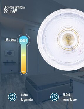 Foco led Icon 10 W de consumo 11 W de iluminación 1100 lm lúmenes