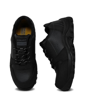Zapatos de seguridad Court Oficial de cuero y piel