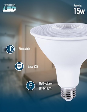 Foco LED Icon 15 W de consumo 15 W de iluminación 97 lm lúmenes