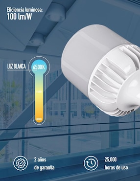 Foco LED Icon 100 W de consumo 100 W de iluminación 110 lm lúmenes