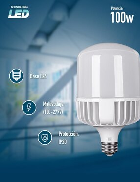 Foco LED Icon 100 W de consumo 100 W de iluminación 110 lm lúmenes