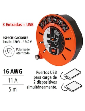 Extensión eléctrica Iusa 5 m