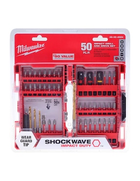 Juego De Brocas Para Metal Milwaukee Con 50 Piezas