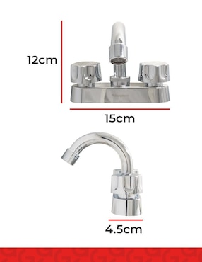Llave mezcladora para lavabo Sanplom