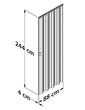 Puerta plegable Playcon MED