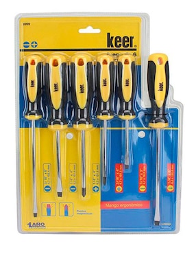 Set de desarmadores Keer S-6999 6 piezas