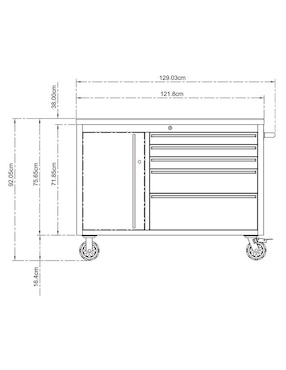 Gabinete Thor Kitchen de acero inoxidable