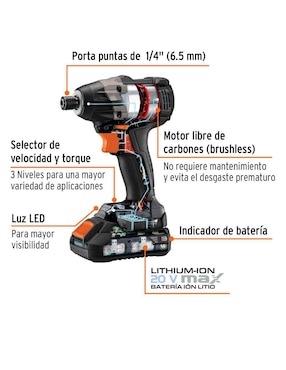 Rotomartillo y atornillador Truper MAXCOM-20 40 W