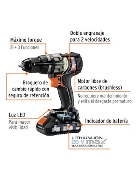 Rotomartillo y atornillador Truper MAXCOM-20 40 W