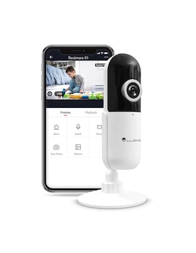 Cámara Wi-Fi de seguridad Lloyd'S alámbrica Full HD 110° con capacidad para grabar para interior