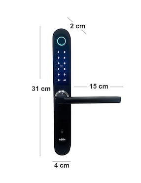 Cerradura para digital Daxxon Iron 425 Negro de biométrica