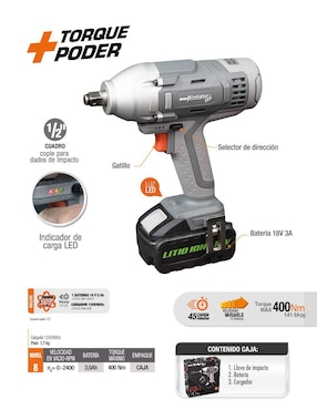 Llave de impacto Gladiator