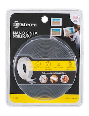 Cinta adhesiva doble cara Steren pt-500