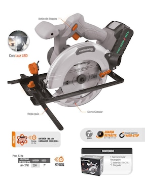 Sierra circular Gladiator SC 807/18 C1 1100 w