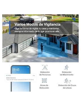 Cámara Wi-Fi de seguridad Tp Link inalámbrica HD 360° con capacidad para grabar para interior y exterior