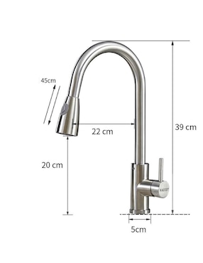 Llave mezcladora para cocina Haussy