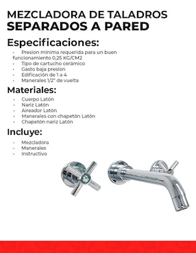 Llave mezcladora para lavabo Dica