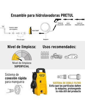 Hidrolavadora Pretul H2601 1305 psi