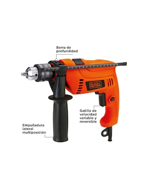 Rotomartillo y accesorios Black + Decker HD565K-B3 550 W