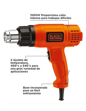 Pistola de calor Black + Decker