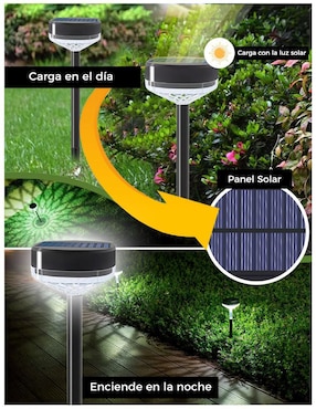 Lámpara solar LED Dosyu 4 piezas