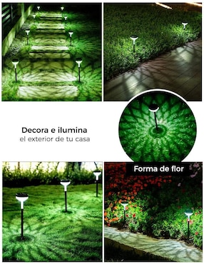 Lámpara solar LED Dosyu 4 piezas